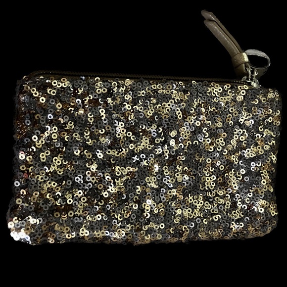 Loft Gold Beaded Sequin Envelope Purse - OS - Picture 11 of 11